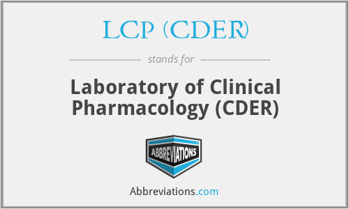 LCP (CDER) - Laboratory of Clinical Pharmacology (CDER)